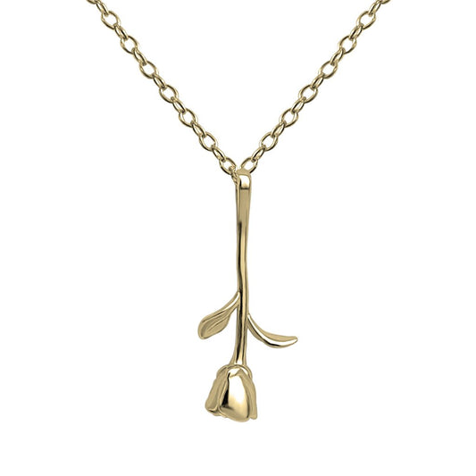 14k or vermeil rose pendentif collier à l'envers chaîne de bijoux boho collection kemmi