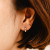 Boucles d'oreilles Lena avec perles CZ