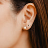 Boucles d'oreilles clous perle 6 mm