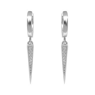 Boucles d'oreilles créoles Spike CZ