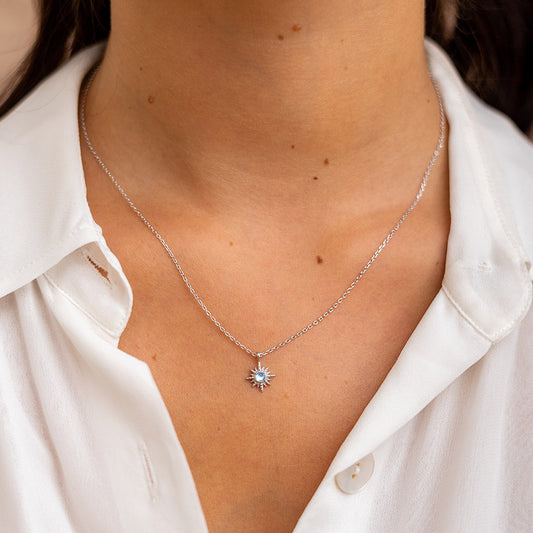 Collier Pierre de Lune Étoile