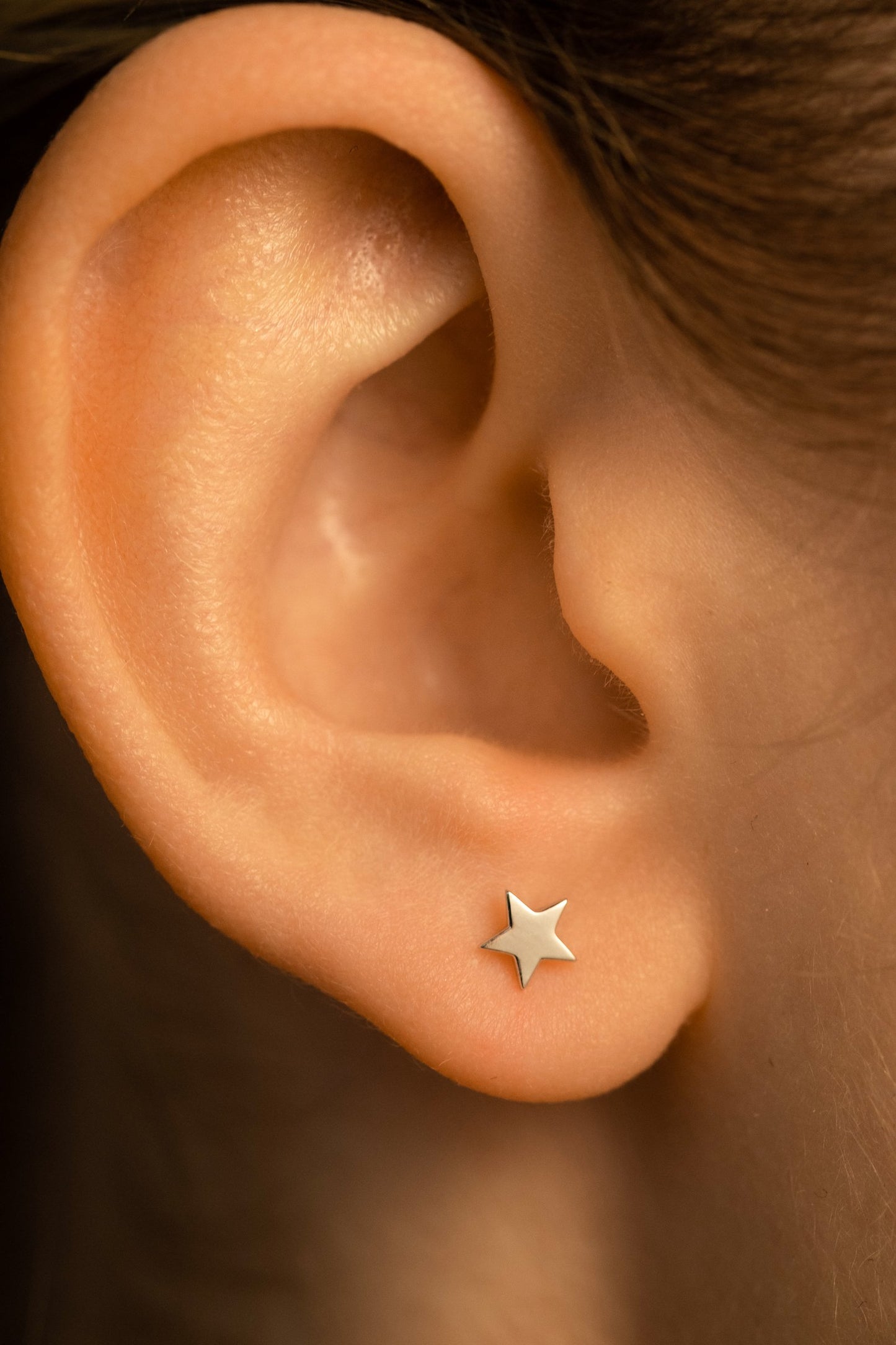 Boucles d'oreilles clous d'étoiles