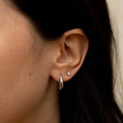 Small Chunky Hoops Earrings