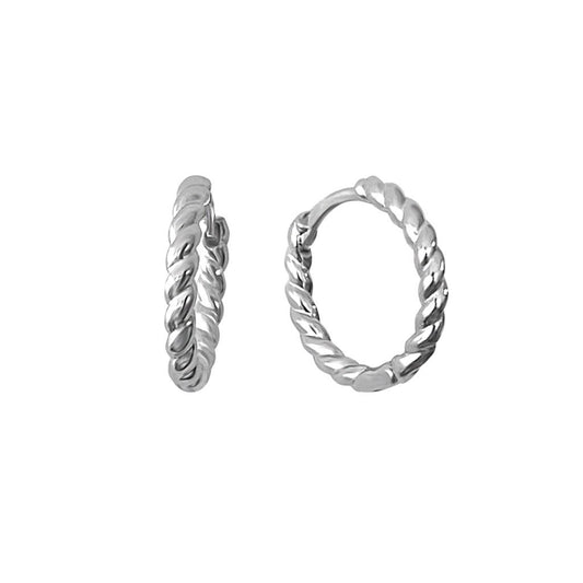 sterling silver twist hoop earrings kemmi jewelry boho chic classic style