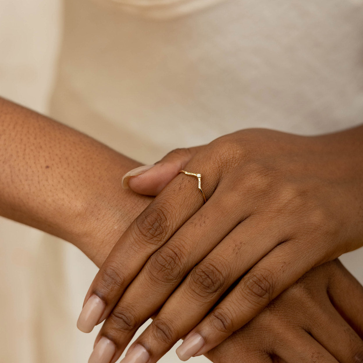 Solid Gold Diamond Valentina Ring