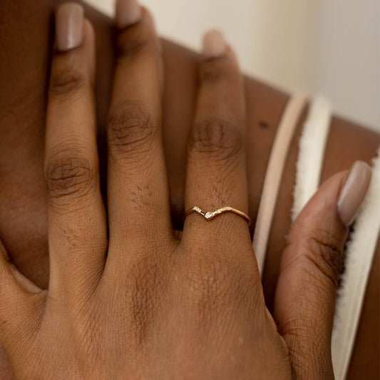 Solid Gold Diamond Valentina Ring