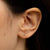 Solid Gold Heart Stud Earring