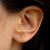 Solid Gold Triple Dot Stud Earring