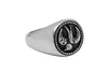 men's sterling silver ring sparrow signet style kemmi collection