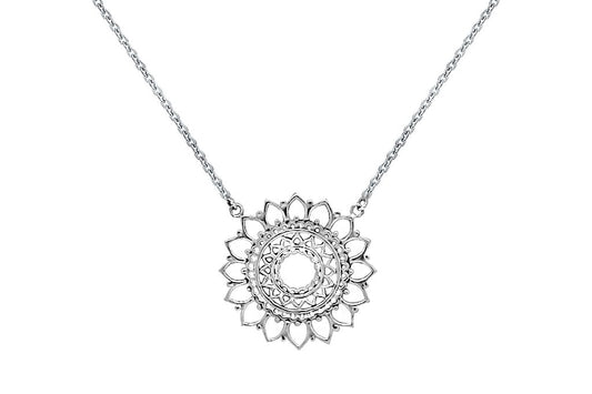 collier en argent sterling soleil mandala bijoux pour femmes boho chic