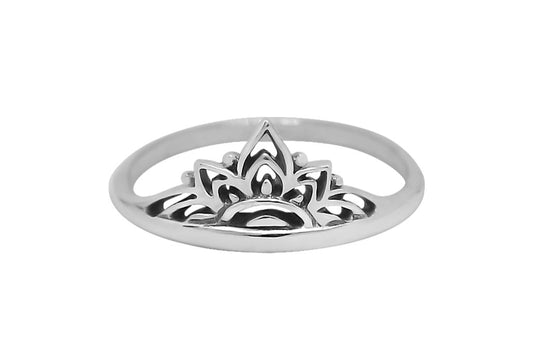 bague en argent sterling coucher de soleil mandala délicate bande fine empilable bague empilable produit tourné bohème boho chic bijoux de style