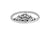 sterling silver ring sunset mandala dainty thin band stackable stacking ring product shot bohemian boho chic style jewelry
