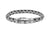 men's bracelet solid sterling silver pusher clasp closure modern quality style kemmi collection