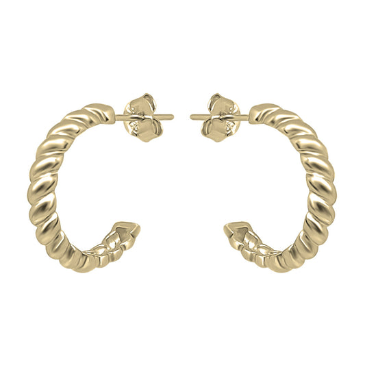 Twist Stud Hoops 18mm