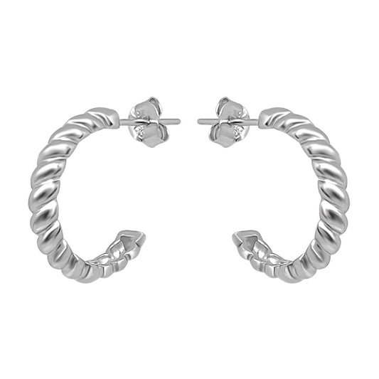 Twist Stud Hoops 14mm