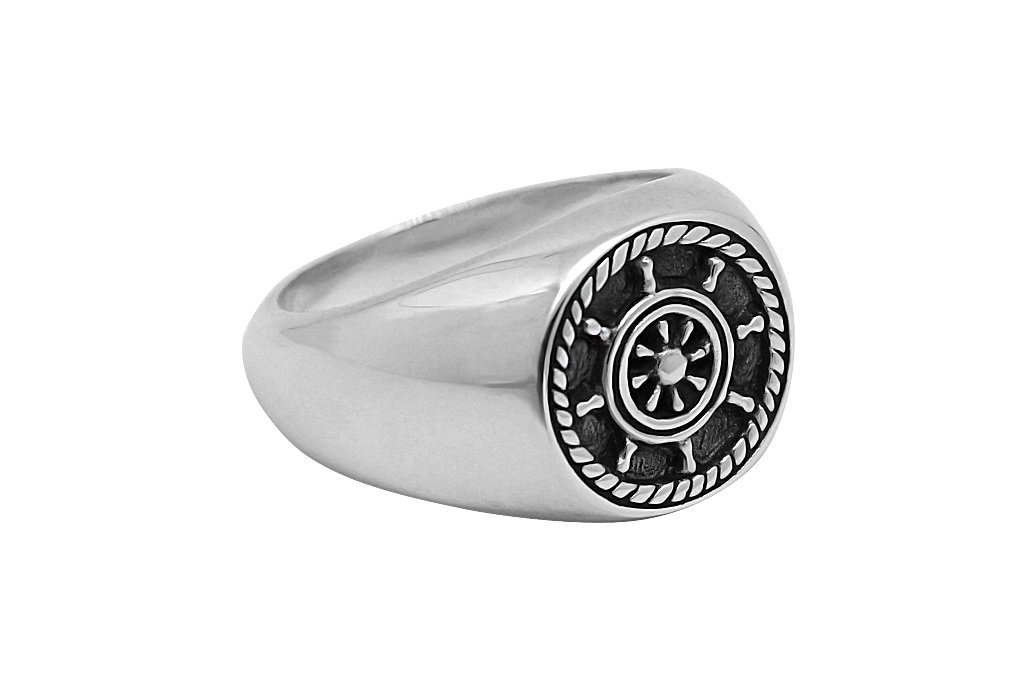 anneau de roue en argent sterling pour hommes style bijoux modernes collection kemmi