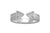 bague manchette en argent blanc empilable à la main zircone cubique bijoux bohème chic collection kemmi