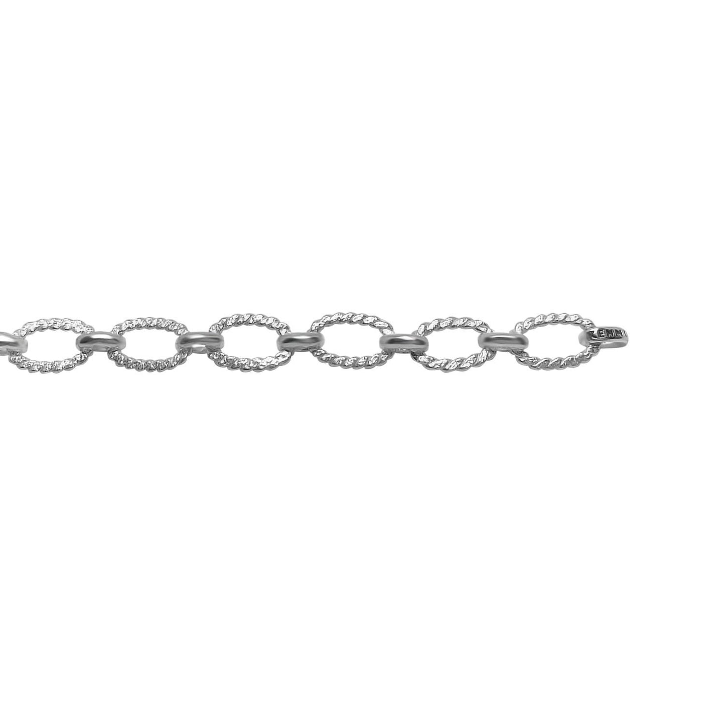 Silver Twisted Link Bracelet