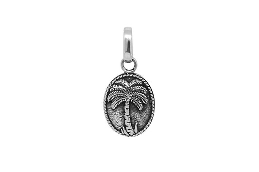 Men's Silver Palm Tree Pendant