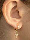 Boucles d'oreilles or Thunder CZ