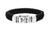 men's black leather woven bracelet silver closure security clasp kemmi collection