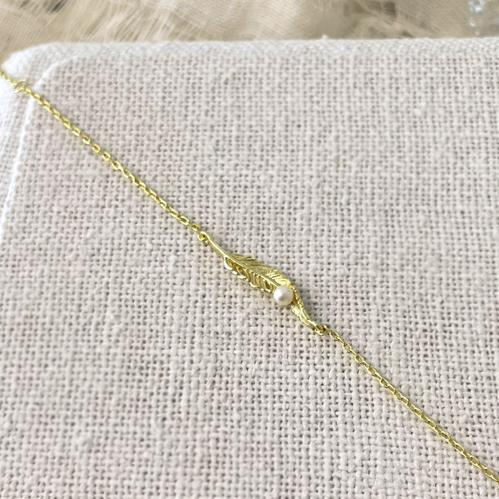 Bracelet Or Perle Alouette