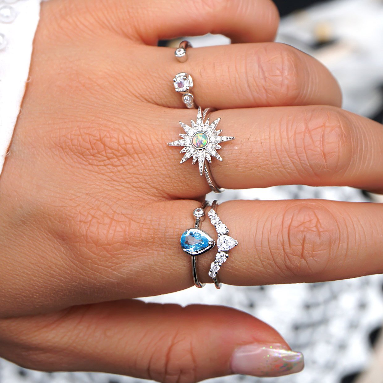 Bague Topaze Bleu Suisse Briar