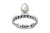 bague femme argent perle empilable bohème bohème chic bijoux fait main collection kemmi