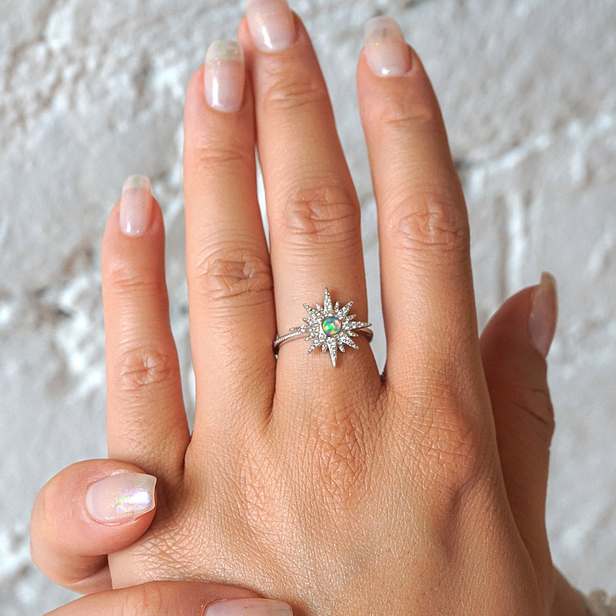 Bague Opale Etoile